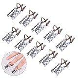 WRITWAA 15 Pièces Chablons Aluminium pour Extension Ongles Accessoires de Réutilisables ...