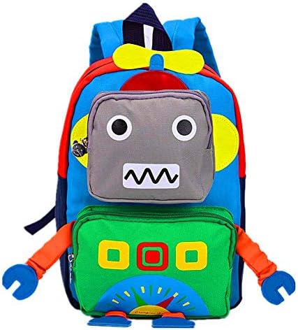 Kids Toddler Preschool Travel Backpack Kindergarten Cute Cartoon Robot Schoolbag Backpack For Girls Boys Baby