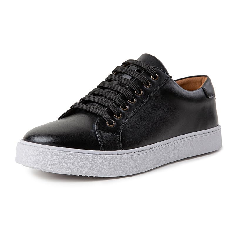 Men Fashion Leather Lace-Up Flat Oxfords Sneakers Fashion Casual Shoes Dress Sneaker for Men