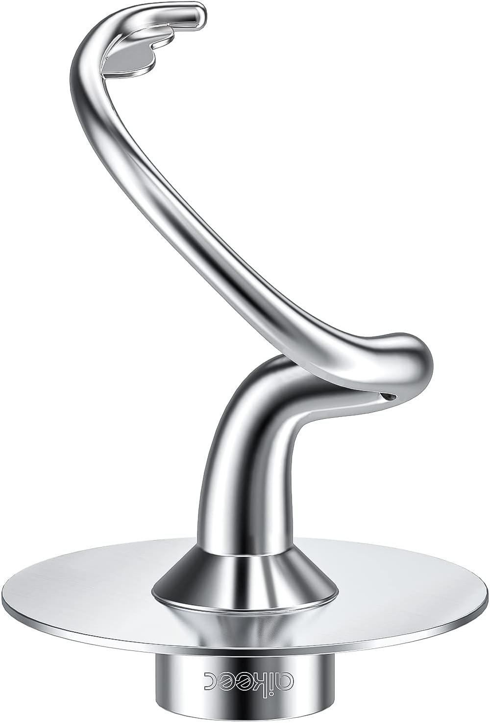Spiral Dough Hook Accessories, aikeec Fully Stainless Steel K45DH for Kitchen aid 4.5/5 Quart Tilt-Head Stand Mixer, Mess Free Mixer Accessory, Dishwasher Safe