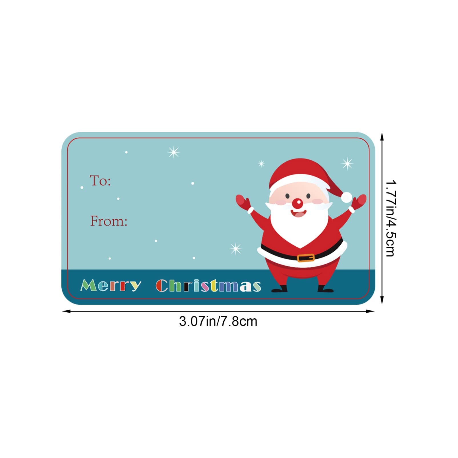 NUOBESTY 2rotoli Sticker Adesivi Per Natale Etichette Decorative Autoadesivper Regali Biglietti e Buste Confezione Da Stickers Con Design Unico Per Feste Natalizie