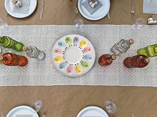 C&F Home 11" Colorful Chick Easter Egg Deviled Egg Serving Plate Holds 12 Deviled Eggs Multicolored #TOP1