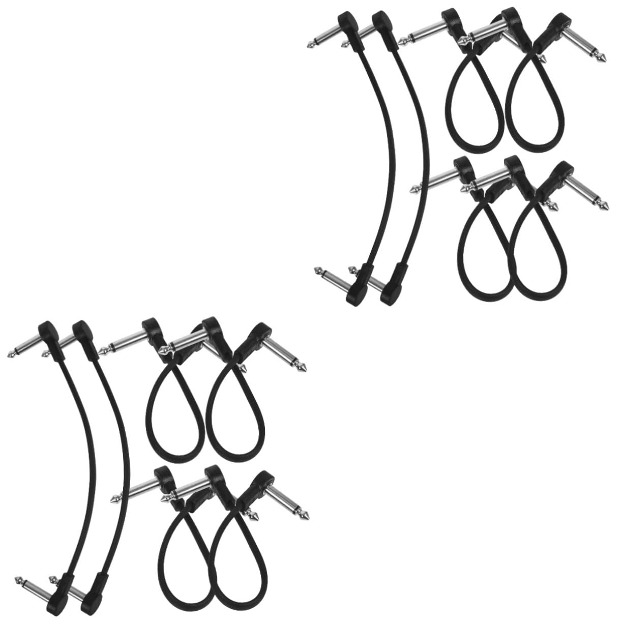 ibasenice 12piezas Cable De Guitarra Profesional De Conexión Corta De Efectos Cable De Instrumento Para Músicos Movimiento