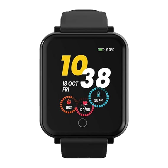GOQii Smart Vital Plus SpO2 1.57" HD Full Touch Smart Notification IP68 Smartwatch for