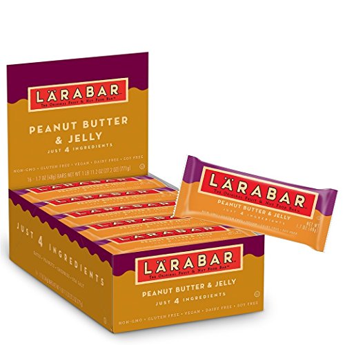 Larabar Peanut Butter and Jelly, Gluten Free Vegan Fruit & Nut Bars, 16 ct Larabar Peanut Butter and Jelly, Gluten Free Vegan Fruit & Nut Bars, 16 ct