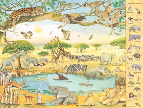 Riesen-Wimmelbuch: Das Riesen-Tiere-Wimmelbuch: Übergroßes Buch für Kinder ab 2 Jahren