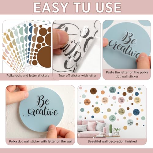 Vinilo decorativo puntos motivacionales para pared miniatura 3