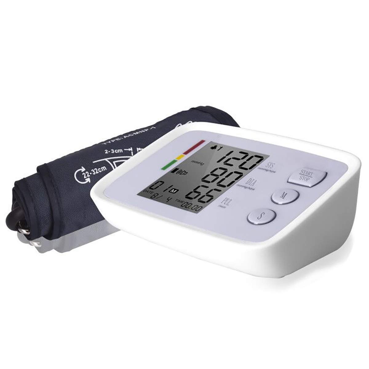 summersummer Monitor de Tensión Arterial, Inteligente portátil Monitor de presión Arterial Digital, USB Recargable, con la función de la Voz, Adecuado for Las familias