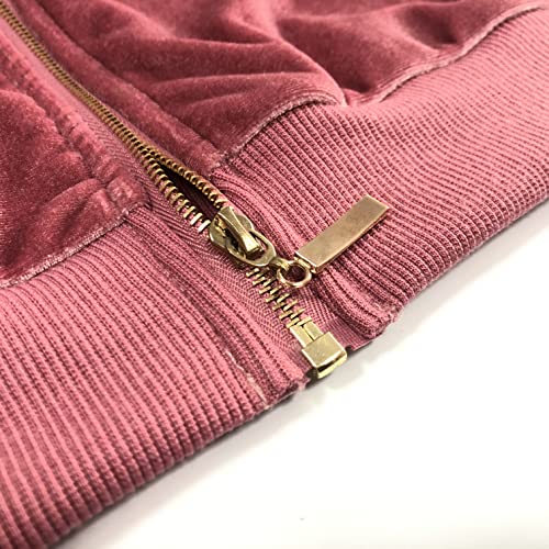 BOGURST Velour Tracksuit Set Womens Sweatshirt Full Zip Hoodie Sweatsuit and Casual Jogger with Pockets4