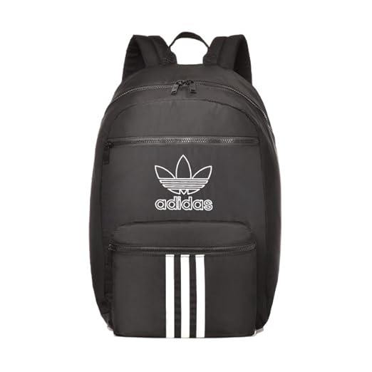 Amazon.com | adidas Originals Unisex National 3-Stripes Backpack, Onix  Jersey/Black, ONE SIZE | Casual Daypacks
