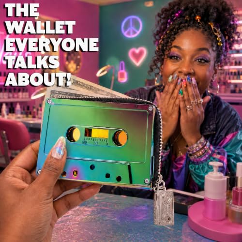 Image of Fydelity Retro Cassette Tape Cool Wallet for Women Cute Kawaii Fun Purses