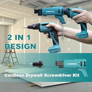 ONEMANA 20V MAX Brushless Cordless Drywall Screw Gun 4200RPM Auto-Feed Screwdriver with Depth Adjustment | Compatible with Collated Attachments & LED Light (Tool Only)