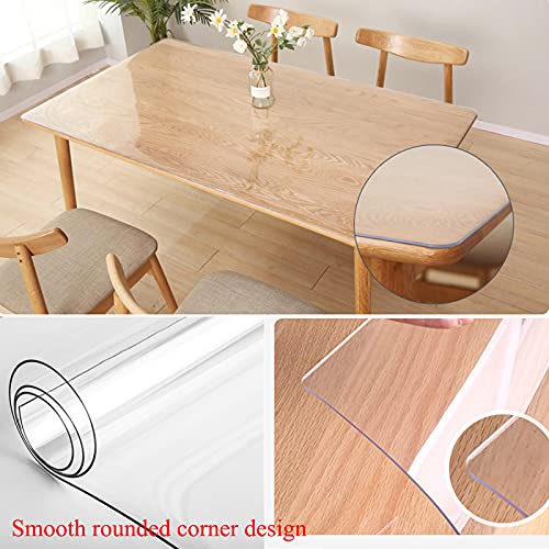 Protecteur de nappe de table à manger anti-rayure et imperméable 2 mm
