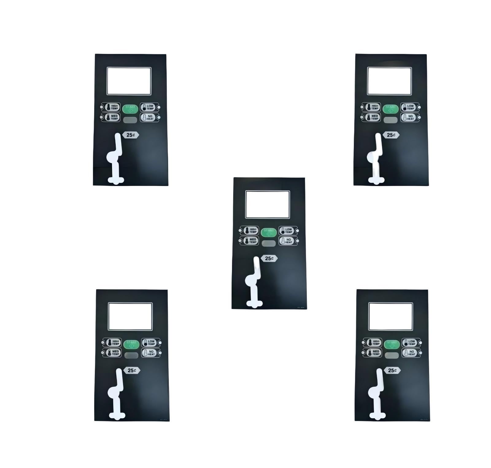 5PK 70113601 OVERLAY Sticker EC TEXT 300D for SPEED QUEEN Dryer part Replacement - Washing Machine Slot Overlay