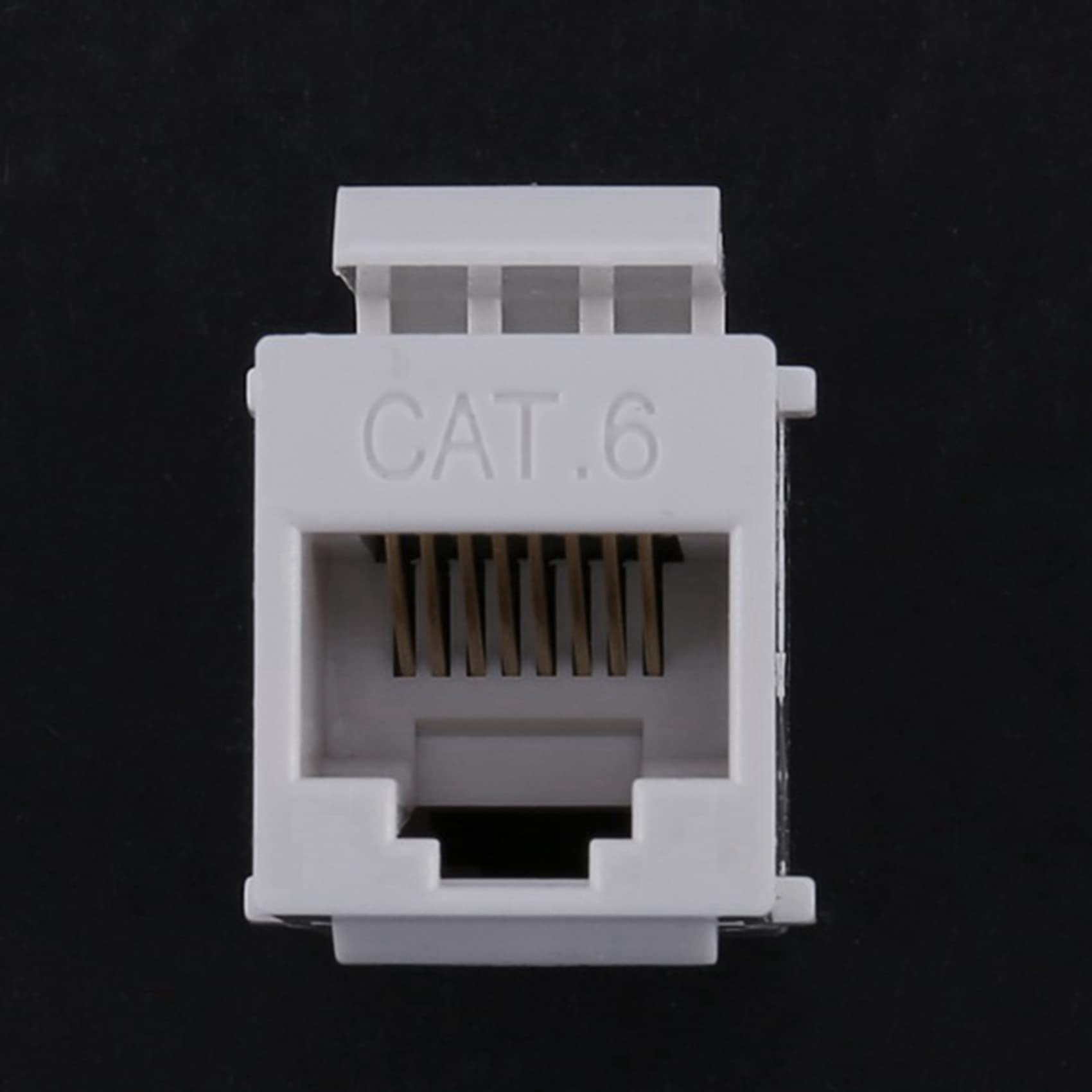 100 x RJ45 złącze gniazdo Cat6 RJ45 przedłużacz łącznik Ethernet sieć LAN złącze wtyczka Cat 6 (biała)