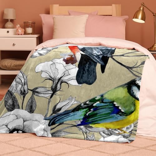 Couverture Polaire Perroquet pour Canapé Lit et Bureau - 8