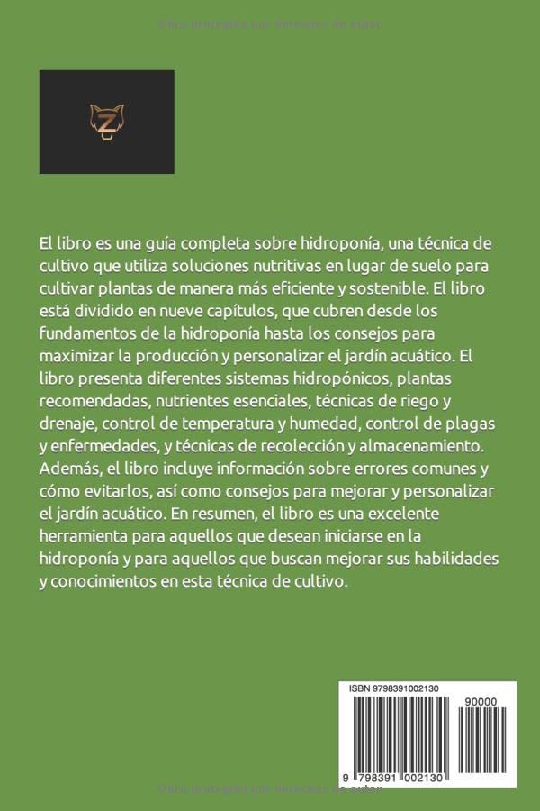 Miniatura 2 de Cómo iniciar tu propio jardín acuático Una guía paso a paso para la hidroponía en casa. (Spanish Edition)