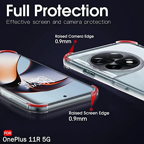 Image of TheGiftKart Crystal Clear Back Cover Case for OnePlus 11R 5G | Shock Proof 360 Degree Protection | Hard Clear Back Cover Case for OnePlus 11R 5G (PC & TPU, Transparent Bumper)