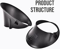 Vista 3 de PIT66 Bisel de luz antiniebla para parachoques delantero, compatible con Dodge Ram 1500/2003-2009 Dodge Ram 2500 3500 2002-2008, accesorios