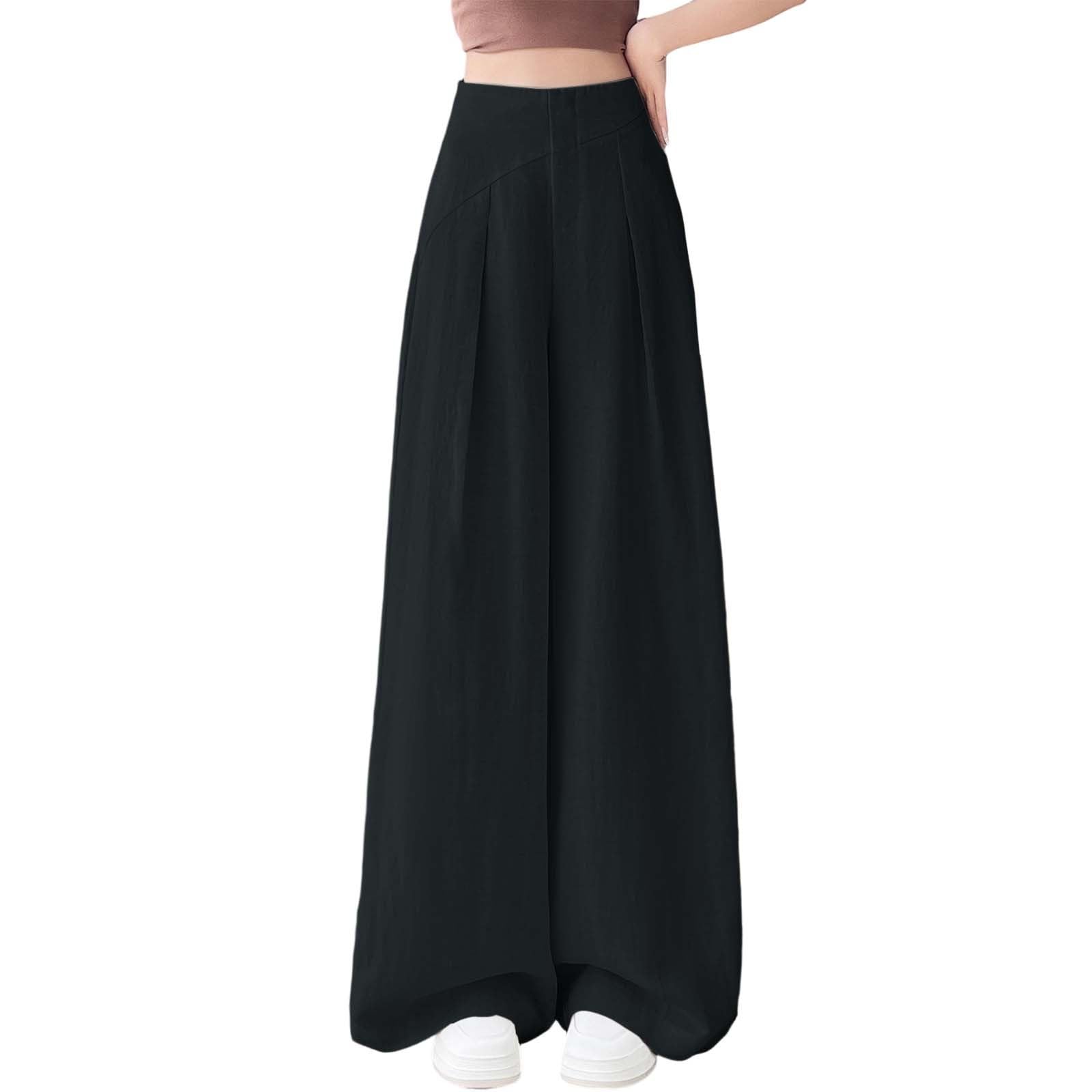 Pantalones Mujer Pantalon Lino Pantalón Verano Trousers Transpirable Frescos Ropa Ajustable Largos Tallas Grandes Casual Elegante De