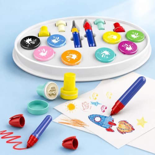 Image of VikriDA Color Wonder Magic Light Brush for Kids | Mess Free Painting Station & Drawing Activity Toy for Toddlers | Creative Learning Toy for Boys & Girls Age 3, 4, 5 Years | Multicolor (Small)