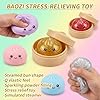 Dumpling Squishy, Dumpling Squishy Mystery Box, Glitter Dumplings Mystery Box, Colorful Dumplings Stress Balls Fidget Sensory Toy, Easter Basket Stuffers Party Favors (Blue) #3