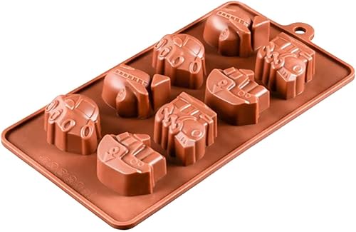 Miniatura 8 de Molde de silicona para coche 8 moldes de caramelo de silicona molde de chocolate s hornear molde de chocolate molde de chocolate moldes de silicona