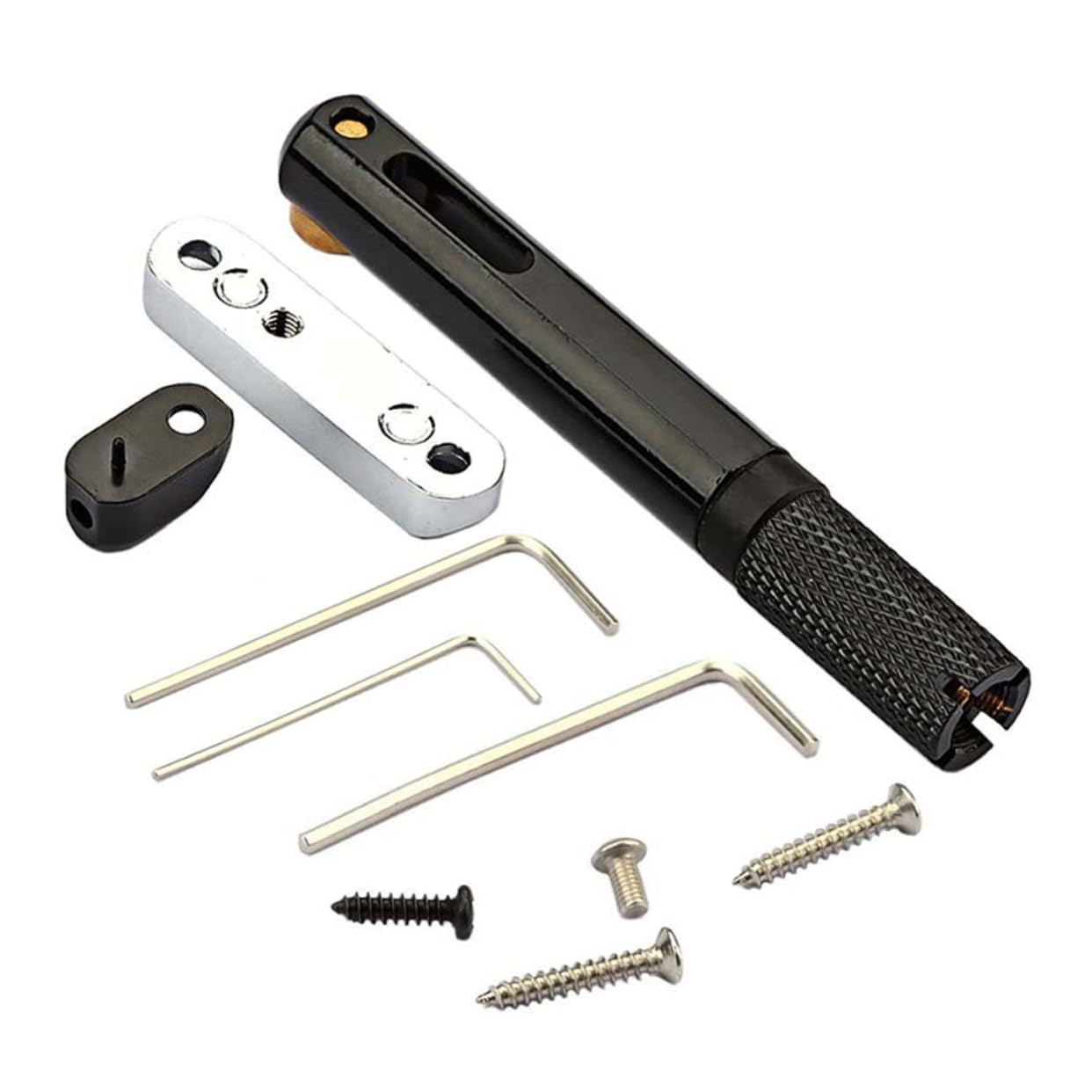 HEMOTON Ga1117a Accessori Per Chitarra 10 Pezzi Di Dadi Neri Per Ponte Per Chitarra Acustica Senza Paletta