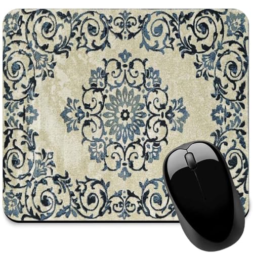 Image of Carpet Pattern Mousepad - Small Non-Slip Rubber Carpet Design Printed Computer Mouse Pad 19x22cm (FMP0235)