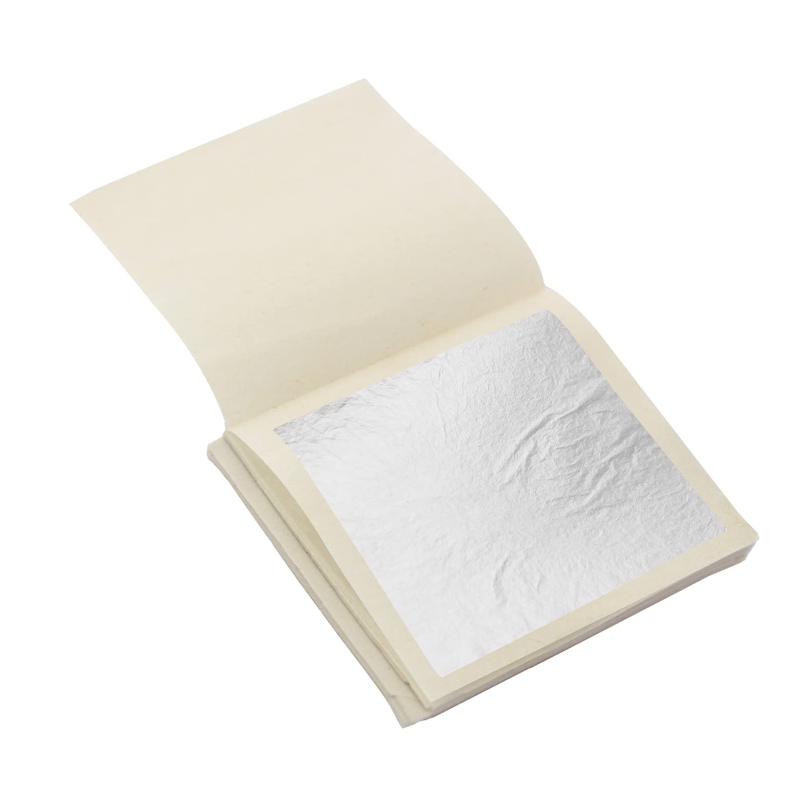 VGSEBA Edible Pure Silver Foil Sheets, 20 Pieces 4.33"x4.33" Silver Leaf Paper for Facial Mask, Health & Spa, Decorative Dishes Cooking, Cakes & Chocolates Decoration