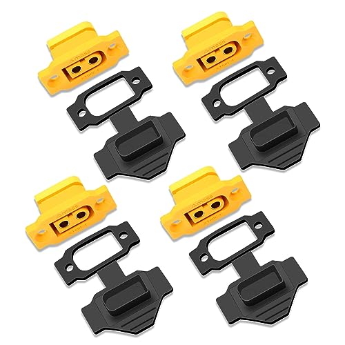 4 paia di XT60BE-F connettore ad alta corrente con tappo in gomma spina dorata protezione da polvere acqua 2 pin per batteria Lipo XT60