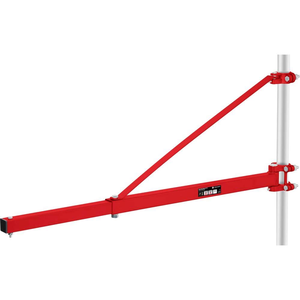 TOOLCRAFT TO-4985424 Schwenkarm für Seilhebezüge Tragfähigkeit (mit Umlenkrolle) 600 kg Tragfähigkeit (ohne Umlenkrolle
