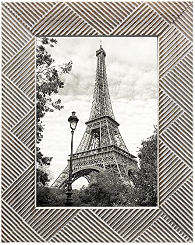 Harmony Frames 10X12 Weave Texture Wood Picture Frame Gallery Display Wall And Tabletop, Taupe #TOP3