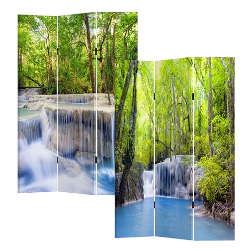 HTI-Line Paravent Wasserfall Sichtschutz Spanische Wand Raumteiler