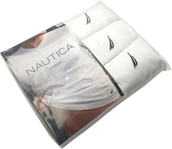 Nautica Men's 3-Pack Cotton V-Neck T-Shirt