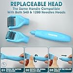 Under Eye & Face Derma Roller – Vitalysse 0.25mm Titanium Microneedling Tool for Dark Circles, Puffy Eyes, Fine Lines– CE & RoHS Certified, Replaceable Head - Safe for Delicate Skin - Image 5