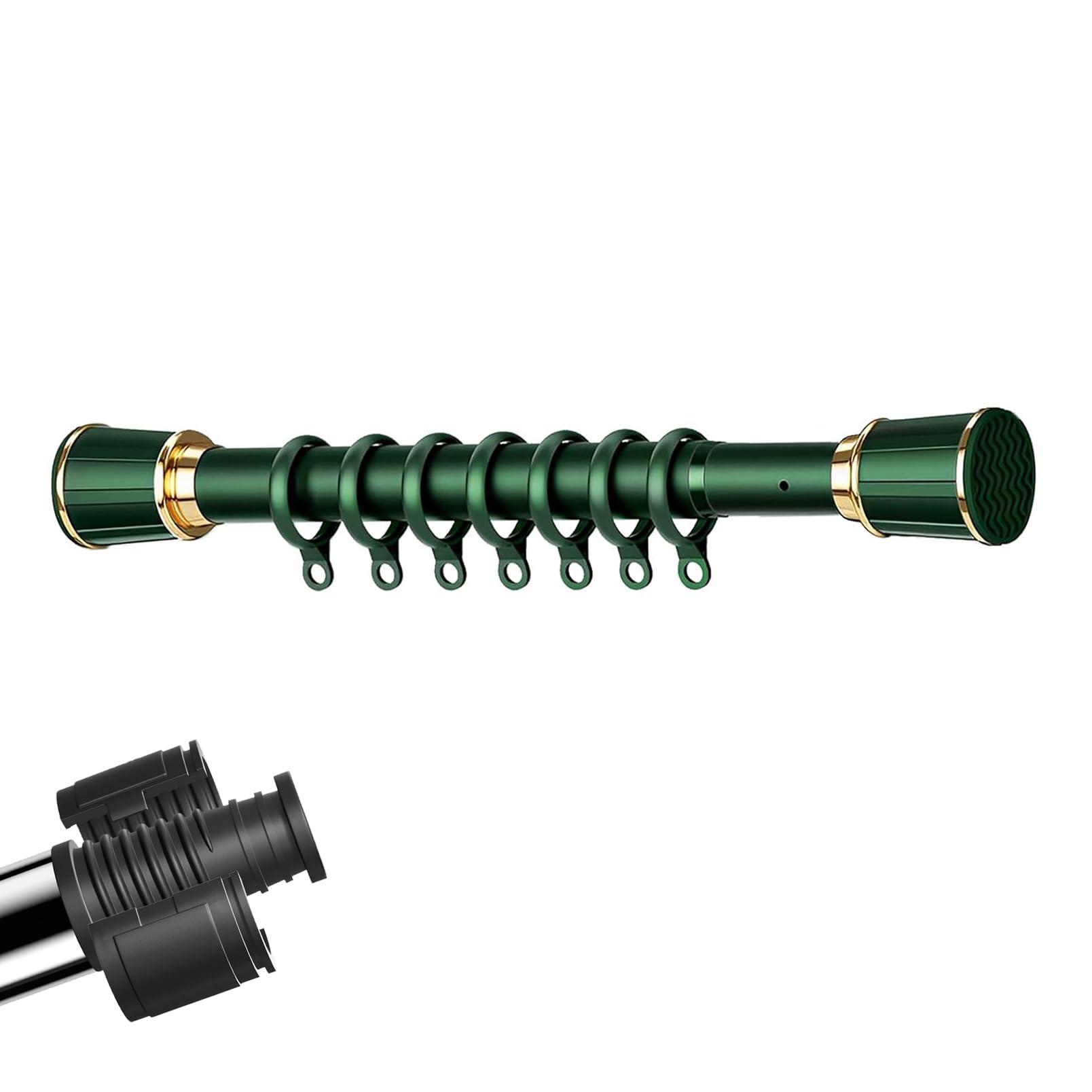 GLDYTVF Adjustable Extendable Shower Rain Rod 3.64.5m Green NoDrill Shower Pole Easy Installation Durable and Sturdy Perfect for Bathroom Upgrades
