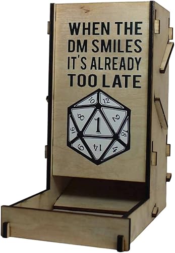 Torre de dados Critical Fail | Rodillo de dados portátil RPG | Totalmente plegable | Viene con bolsa de viaje | Juegos de mesa | Rodillo de dados