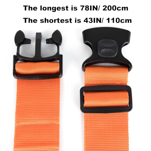 Luggage Straps for Suitcases,TSA Approved Adjustable Suitcase Belts,78" Long Travel Packing Belt with Double Buckle Closure Baggage Security 4 PCS Straps + 2 PCS Luggage Tags - Image 5