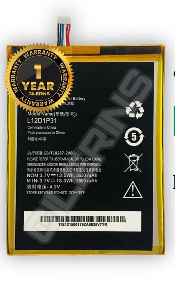 Image of Original L12D1P31 Battery for Lenovo A1000 A3000 A5000 Tablet (L12D1P31) - 3500mAh Battery with 1 Year Warranty ***Battery (A087)