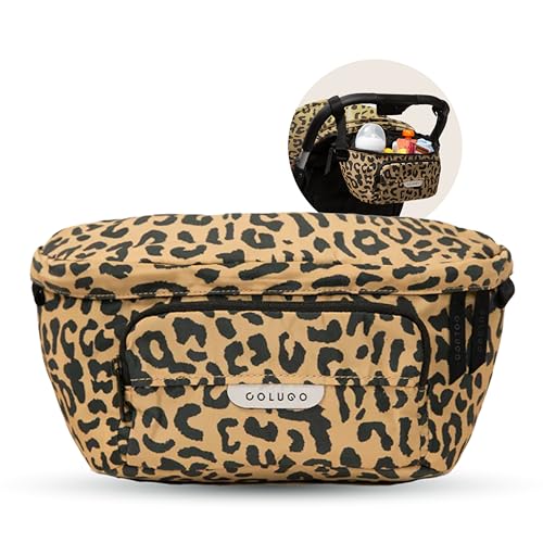 Colugo On-The-Go Stroller Organizer Insert with Zipper, Caddy with Cup Holder, Stroller Accessories for Parents specially designed to fit to your stroller with Non Slip Straps (Wild Child)