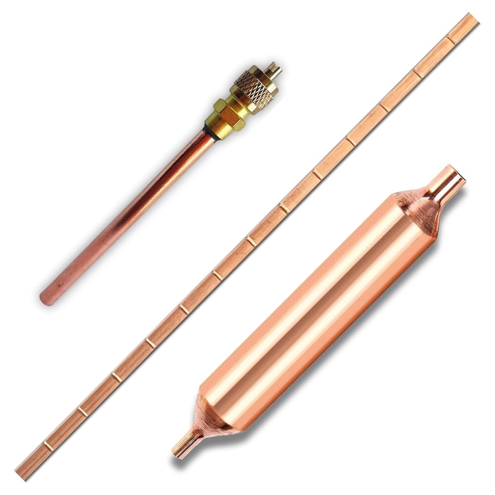 Hndhbfgrt Copper Welding Rod, Tool Kit Hvac for Air Conditioner Repair, Refrigerator Filter Dryer with Access/Service Valve