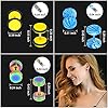 Ruisenda 20 Pairs Stainless Steel Men Women Stud Earrings Set Ear Piercing Plugs Tunnel Fake Gauges Faux Plug Gauge Earrings Back Stud, 20 Colors #1