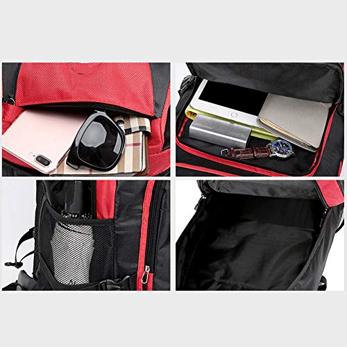 Sac à dos nylon imperméable 60L résistant pour camping et vélo - 6