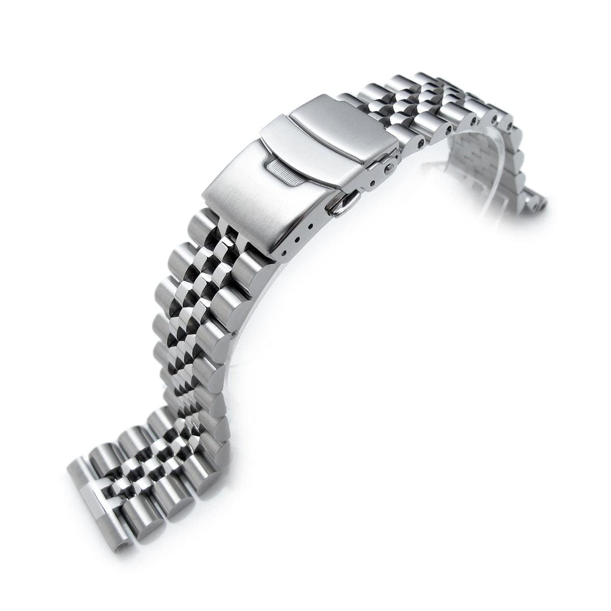 MiLTAT 22 mm Super-J Louis JUB Bracelet de montre en métal Extrémité droite