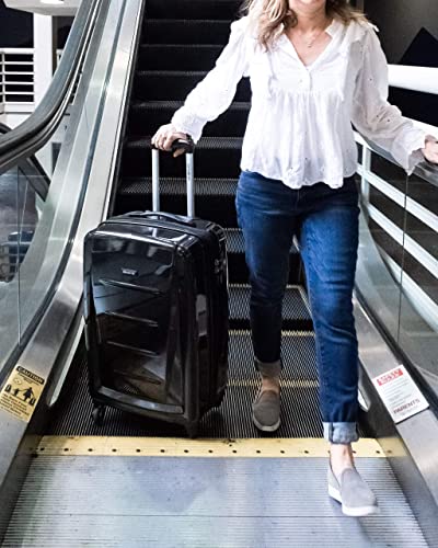 Image of Samsonite Winfield 2 Hardside Expandable Luggage with Spinner Wheels, Brushed Anthracite, 2-Piece Set (20 /24)