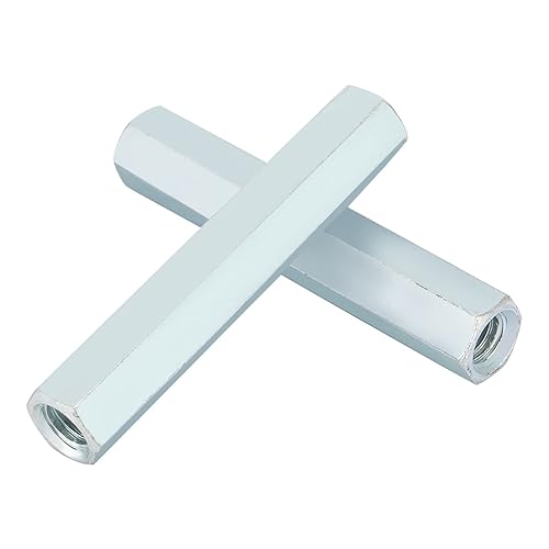 Miniatura 8 de Tuercas Shexton, 2 piezas M8 x 66 de largo hexagonal, tuerca de acoplamiento, tuerca de acoplamiento de varilla larga, tornillo hexagonal para