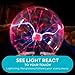 Discovery™ Plasma Globe Lamp - Touch & Sound Sensitive Lightning| Electric Tesla Coil Base Design| Educational STEM Toy| Home & Room Décor| Light-Up Plasma Orb| Interactive Globe| Fun Science Gift