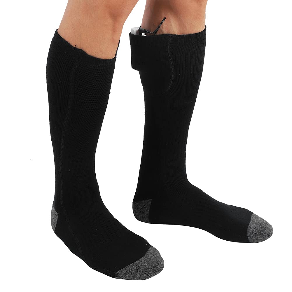 Dioche Chaussettes Chauffantes électriques Batterie Rechargeable Chauffe-Pieds d'hiver Chaussettes Thermiques avec Contrôle Intelligent de la Température pour Les Activités de Plein Air