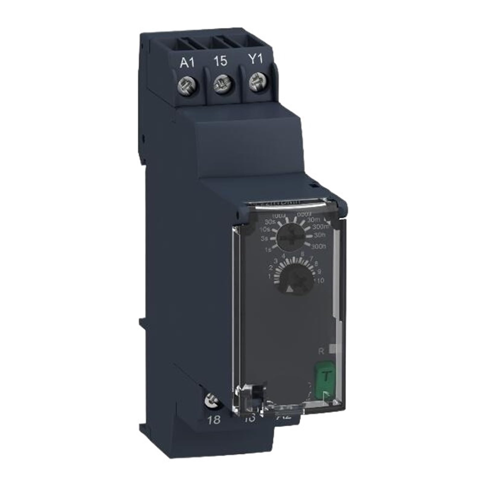 CXDFRSER RE7TL11BU RE22R1AMR Modular timing relay, 8 A, 0.05 s…300 h, 1CO, power on delay, 24...240 V AC/DC